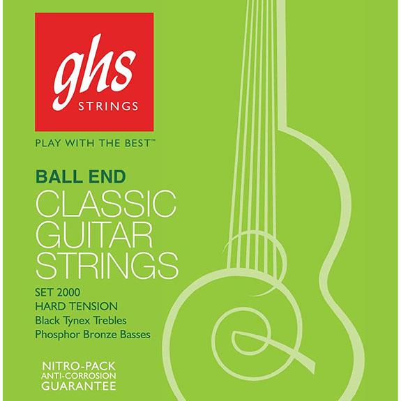 Ghs Phosphor Bronze Siyah Boncuklu Hard Tension Klasik Gitar Takım Tel