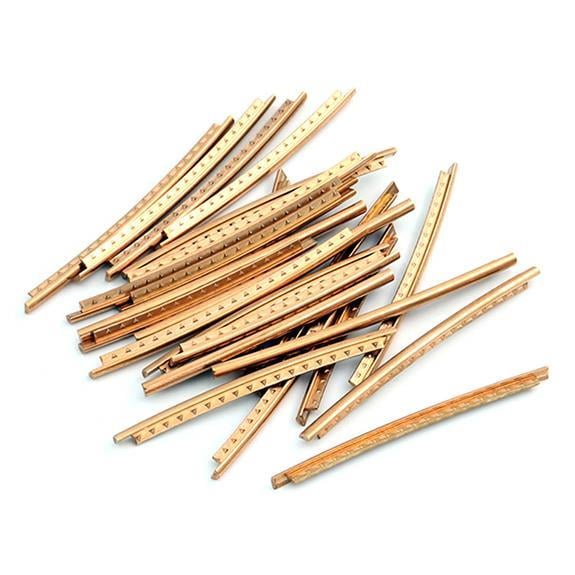 Hosco Japan HFPBJ1 Phosphor Bronze Fret Kesik Gitar Jumbo Perde Seti Radius 10 Extra Hard