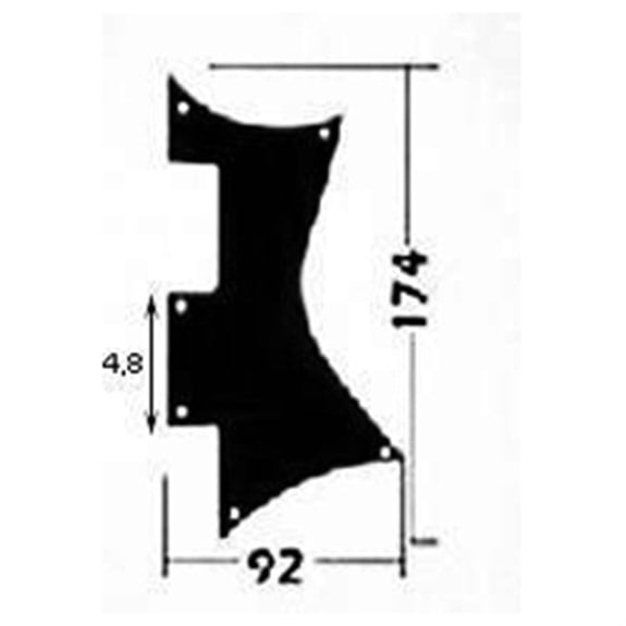 PG3 Elektro Gitar Pickguard Siyah 3 Kat