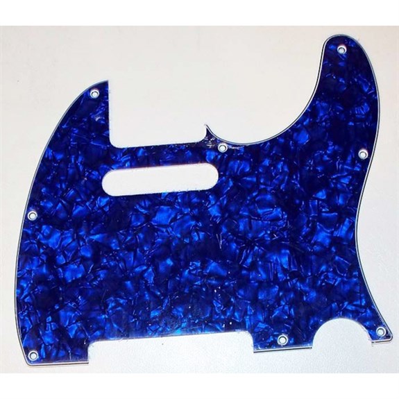 TC2XD30 Tele Usa/Mex Pickguard Mavi Sedef 3 kat - 8 Delik