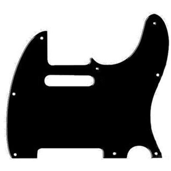 TC3XD02 Tele Pickguard Siyah Tek Kat 8 Delik