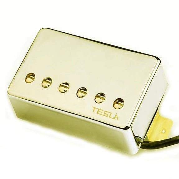 Tesla Plasma X1 Alnico 5 Humbucker Manyetik Altın Sap