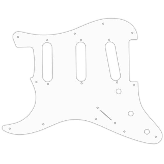 WD Orijinal USA Solak Fender Stratocaster Pickguard 3 Kat Beyaz (El Yapımı)