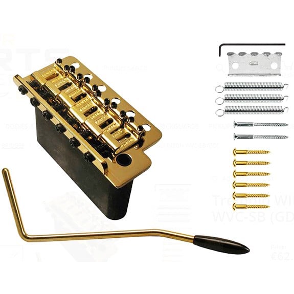 Wilkinson WVCGD Elektro Gitar Tremolo Köprü Seti Altın