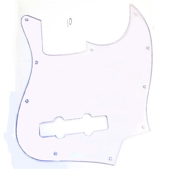 X-Guards Caz Bas Standart Pickguard Şeffaf 10 Delik