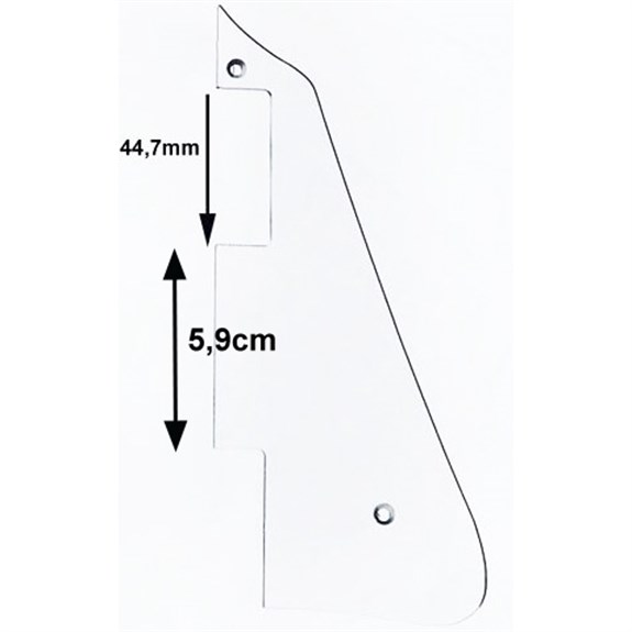 X-Guards Les Paul ABD Pickguard Şeffaf