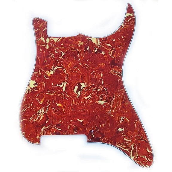XD35NH Stratocaster Elektro Gitar Pickguard 4 Kat Kırmızı Tortoise