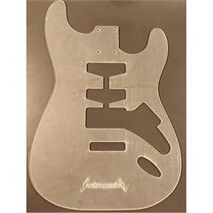 Akrilik 4mm HSS Strat Standart Gövde ve Neck Plate Şablonu