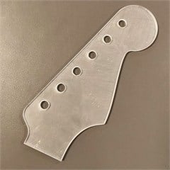 Akrilik 4mm Strat Standart Headstock Şablon
