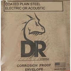 Dr Dragon Skin+ Kaplamalı Elektro veya Akustik Gitar Tek Tel 0,10