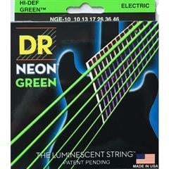 DR Neon Green Elektro Gitar 0,10 Yeşil Takım Tel (El yapımı)