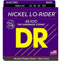 DR Nickel Lo Rider NMLH-45 Bas Gitar 45-100 Uzun Ömürlü Takım Tel (El yapımı)