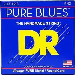 DR Pure Blues Saf Nikel Elektro Gitar 0,9 Takım Tel (El yapımı)