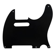Hosco Japan Bakalit Telecaster Pickguard Tek Kat Mat Siyah 5 Delik 50