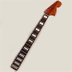 Roasted Maple 21 Perde CBS AAA Grade Flame Sap Rosewood Hidden Tang