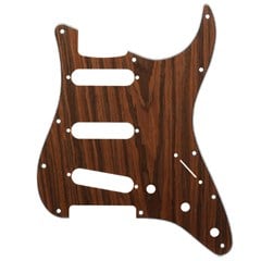 X Guards USA/Mex Strat Elektro Gitar Pickguard 3 Kat Rosewood Film 11 delik