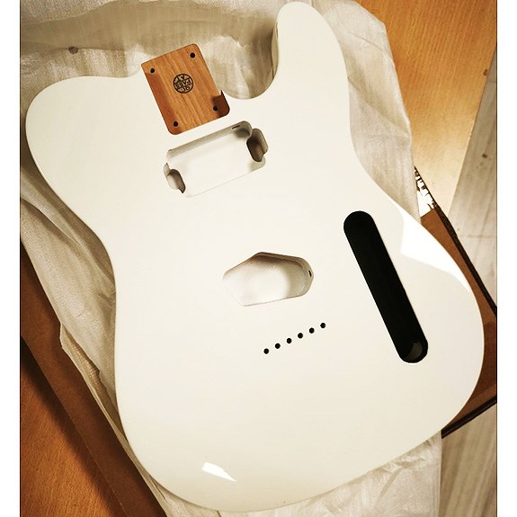 American Alder 3 Parça HS Tele Gövde Olympic White Tummy Cut