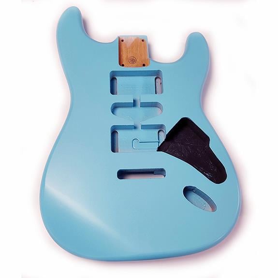 American Alder 3 Parça HSH Strat Gövde Tiffany Blue Satin Nitro