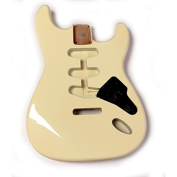 American Alder 3 Parça Strat Gövde Vintage White