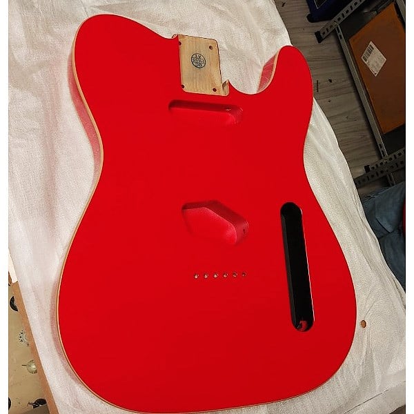 American Alder 3 Parça Tele Gövde Fiesta Red Double Binding
