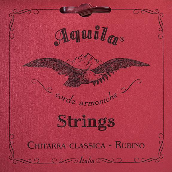 Aquila Rubino Normal Tension Klasik Gitar Takım Tel Nylgut Kırmızı
