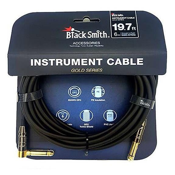 Black Smith GSIC-STRA6 6 Metre Altın Kaplama Enstruman Kablosu
