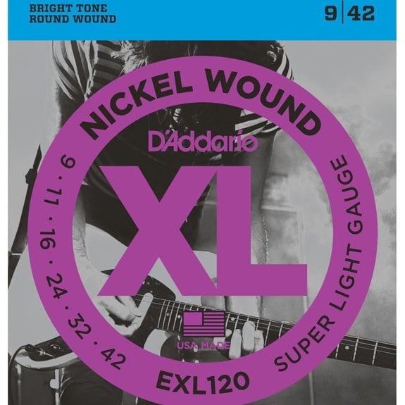 Daddario EXL120 Elektro Gitar 0,9 Takım Tel