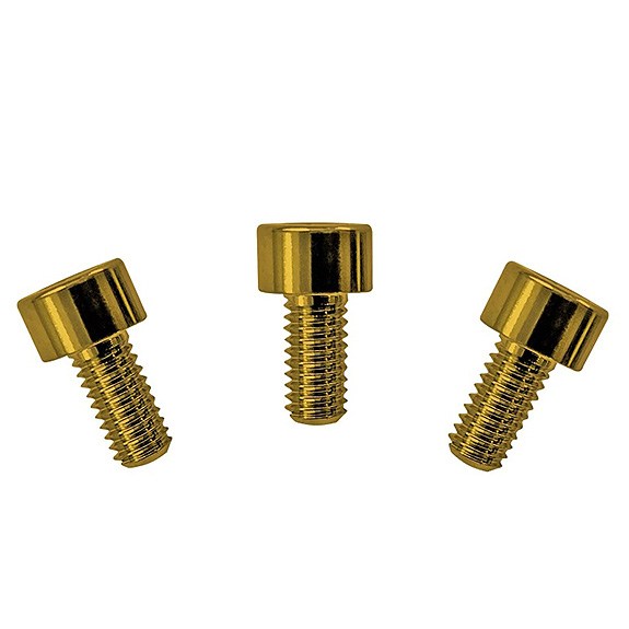 Floyd Rose FRNCSGDP Üst Eşik Kilit Altın Anodize Çelik  Vida Set 3 Adet