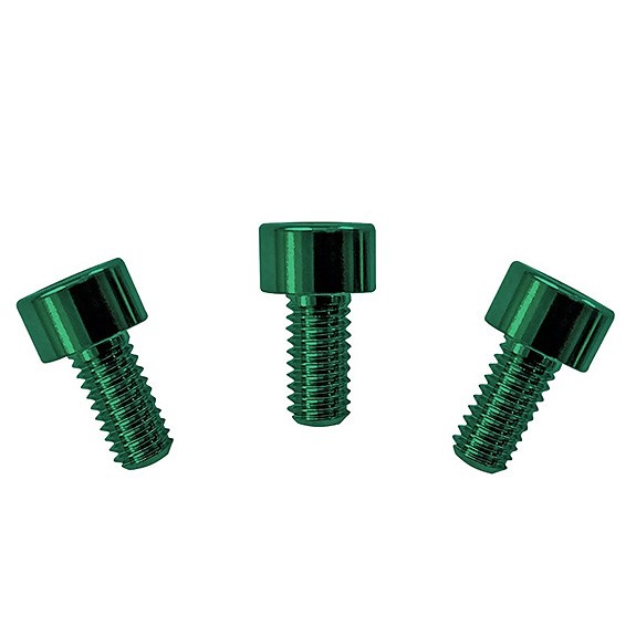 Floyd Rose FRNCSGNP Üst Eşik Kilit Yeşil Anodize Çelik  Vida Set 3 Adet