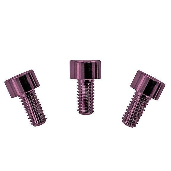Floyd Rose FRNCSPKP Üst Eşik Kilit Pembe Anodize Çelik  Vida Set 3 Adet