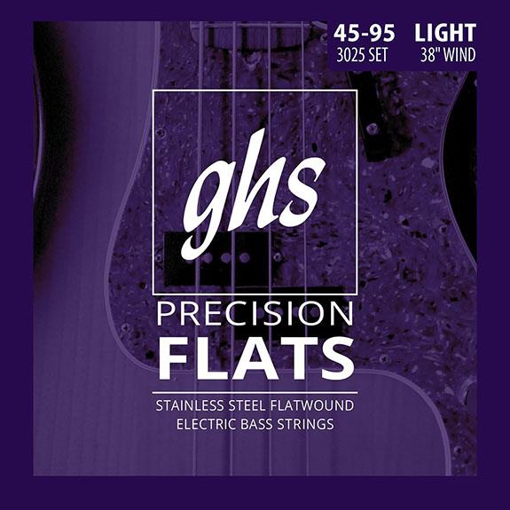 Ghs 3025 Precision Flats Tıraşlı 4 Tel Bas Teli 0,45-0,95