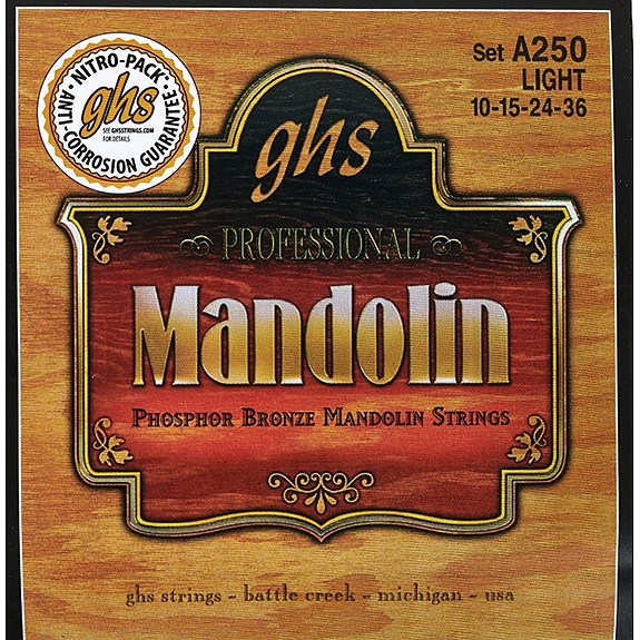 Ghs Phosphore Bronz Light Mandolin Takım Tel Yumuşak 0,10-0,36