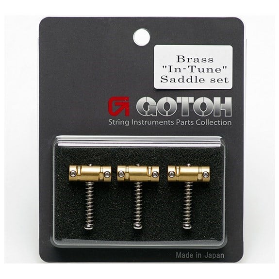 Gotoh in tune Telecaster Saddle Seti Masif Pirinç