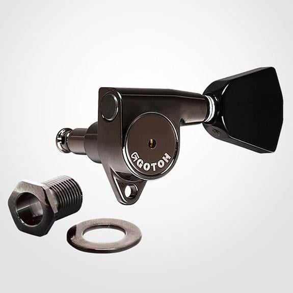 Gotoh SG301BK04 Akustik ve Elektro Gitar Burgu Seti (3-3 Dizilim)