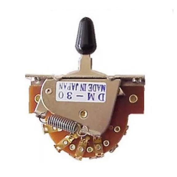 Hosco Japan DM30GS 3 Yollu Altın Bağlantı Switch Siyah