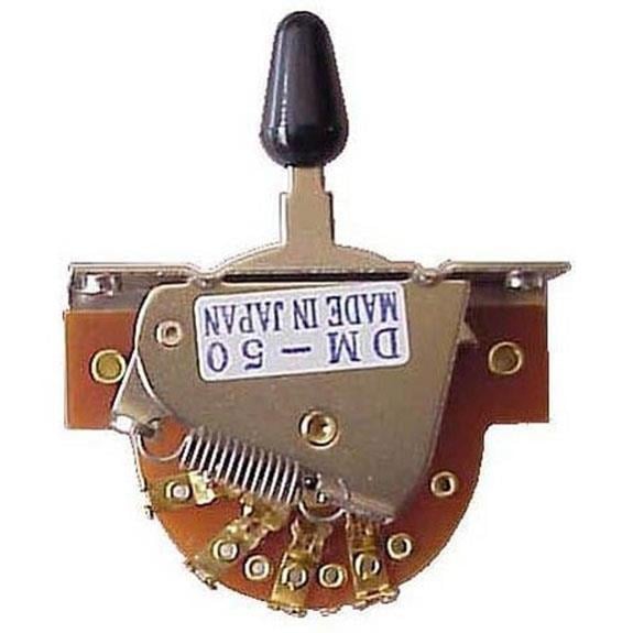 Hosco Japan DM50GS 5 Yollu Döküm Altın Bağlantı Switch Siyah
