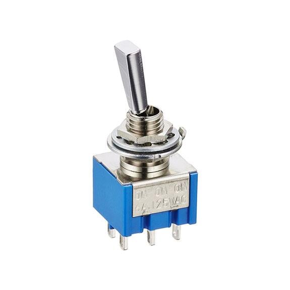 Hosco Japan ONONC 2 Yollu Gitar Mini Switch (On On) Krom