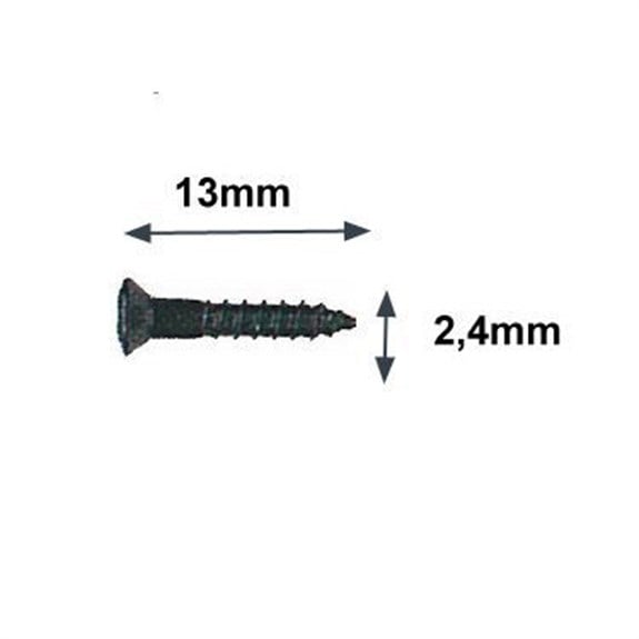 Hosco Japan PS08B Manyetik Çerçeve Vidası Kısa Siyah (4 Adet)