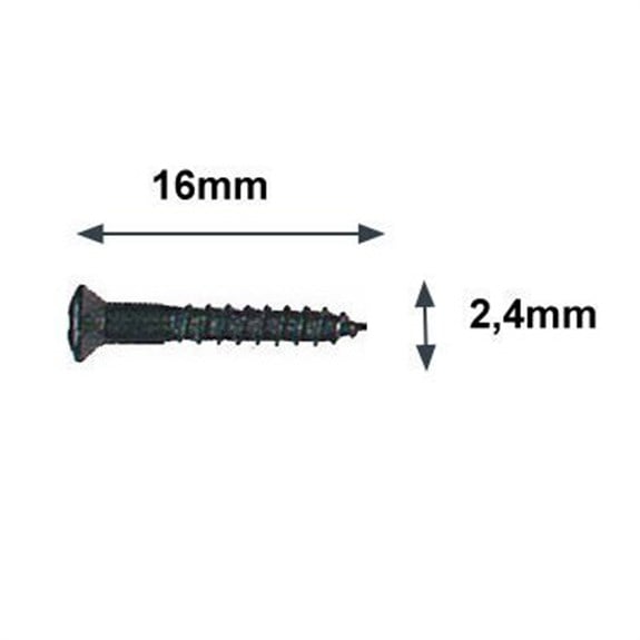 Hosco Japan PS09B Manyetik Çerçeve Vidası Uzun Siyah (4 Adet)