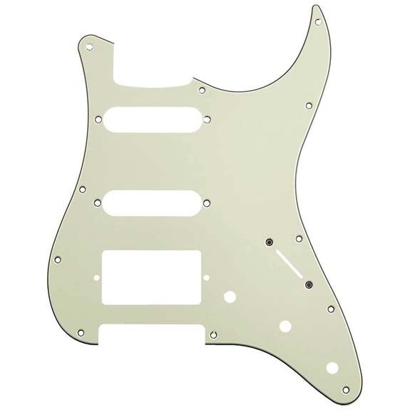 Hosco Japan SCG3P Strat Standart Pickguard Mint Green 3 Kat - 11 Delik (HSS)