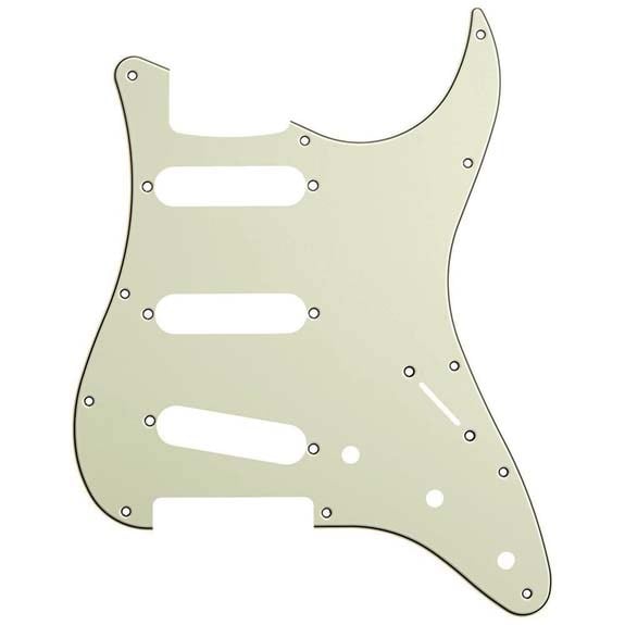 Hosco Japan Strat Standart Pickguard Mint Green 3 Kat - 11 Delik