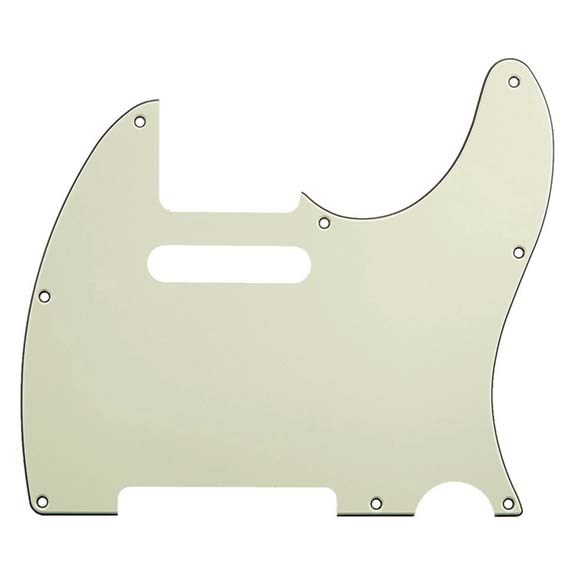 Hosco Japan TCG3P Tele Standart Pickguard Mint Green 3 Kat - 8 Delik