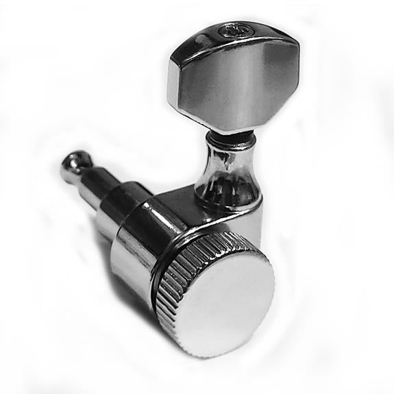 KD M1A01CR Kilitli Tek Pin Elektro Gitar Burgu Seti Krom Yavaş Tur 6 Dizilim