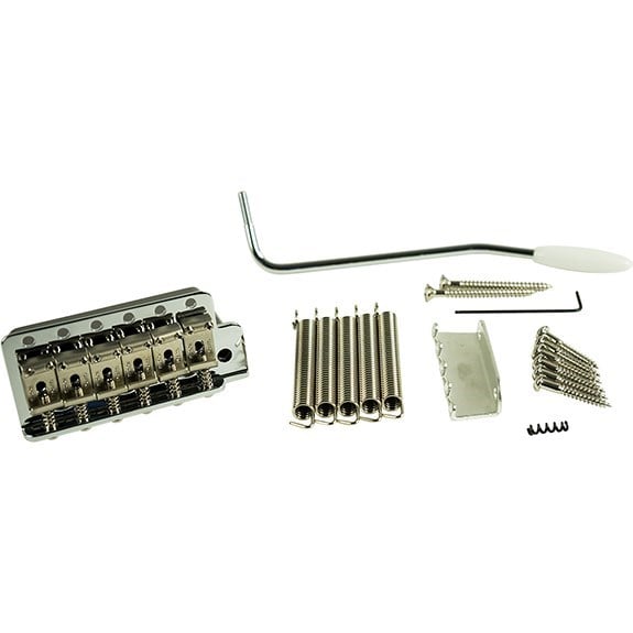 Kluson USA KVTSN Vintage Strat Elektro Gitar Tremolo Köprü Seti Nikel (Çelik Blok) (11,3mm)