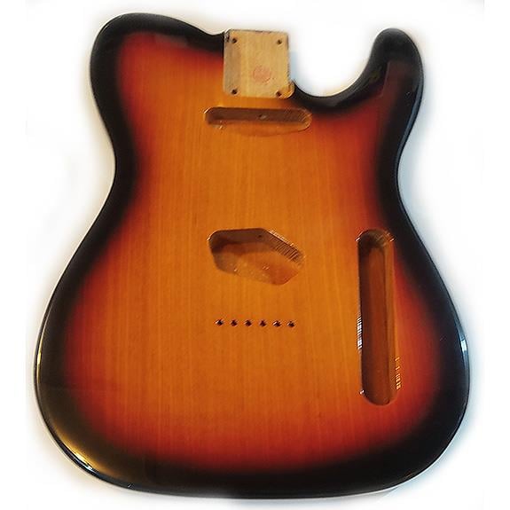 Roasted American Ash 3 Parça Tele Gövde Sunburst 3TS