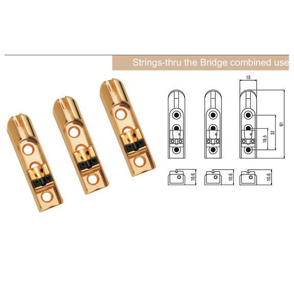S.I.C BB214GD 4 Tel Bas Köprüsü Altın
