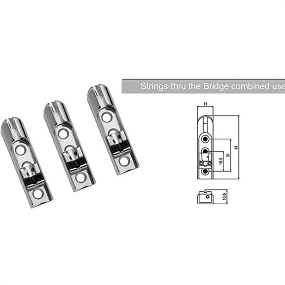 S.I.C BB216CR 6 Tel Bas Köprüsü Krom