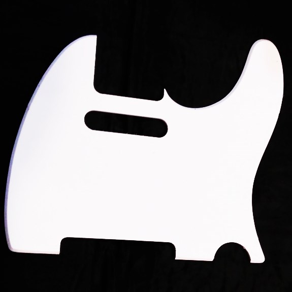 TC4XD09 Tele Pickguard Beyaz Tek Kat - Vida Deliksiz