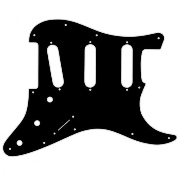WD Orijinal Fender VooDoo Jimi Hendrix Tribute Stratocaster Pickguard 3 Kat Siyah (El Yapımı)