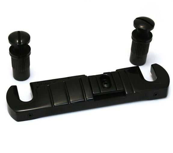 Wilkinson GTBBK T.O.M Tailpiece Alüminyum Wrapover Sistem Ekstra Hafif - Siyah